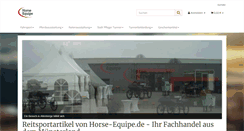 Desktop Screenshot of horse-equipe.de